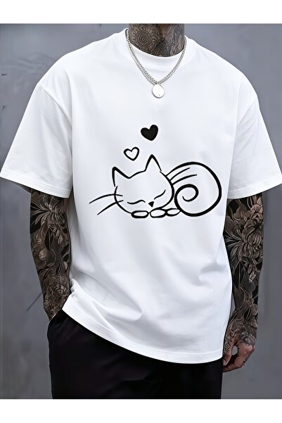 17 seramik Men's New Round-neck Pure Cotton T-shirt, Suitable All Seasons, wi...