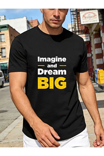 BASEPULSE Imagine Big Dreams Ideal 180G T Shirt Family Gift, Company Team Bui...