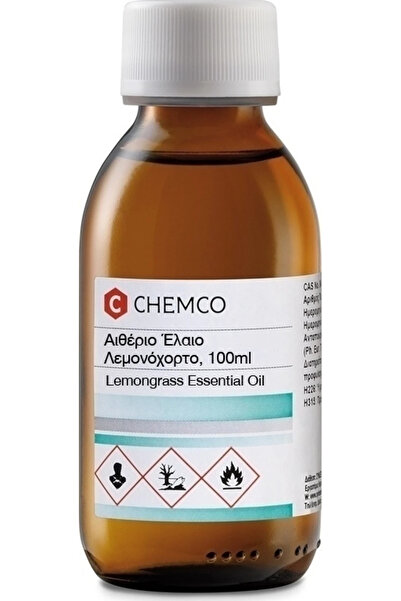 chemco Lemongrass Essential Oil Αιθέριο Έλαιο Λεμονόχορτο, 100ml