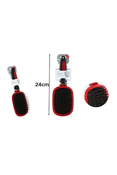 idei Perie dreptunghiulară mare cu pernă amortizantă 24cm roșu-negru unisex, ...