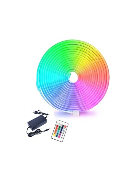 K KATHODE Bandă LED Neon RGB, pentru interior/exterior, rezistentă la apă, ad...