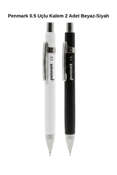 penmark Triforce Versatil Pen 0.5 Tip 2-Pack Black-White