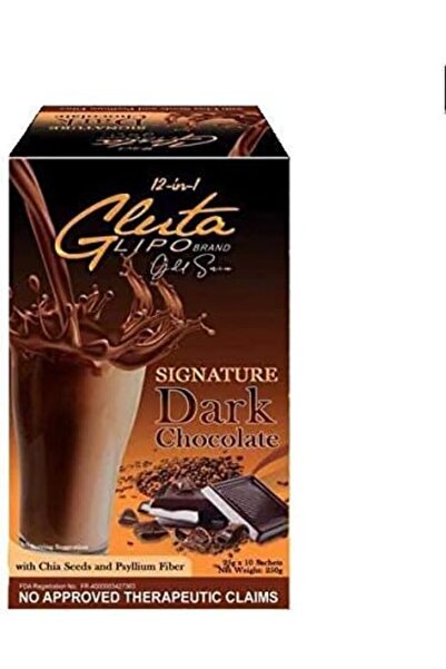 Top Choice Gluta Lipo 12 In 1 Gold Series Dark Chocolate - 10 Sachets