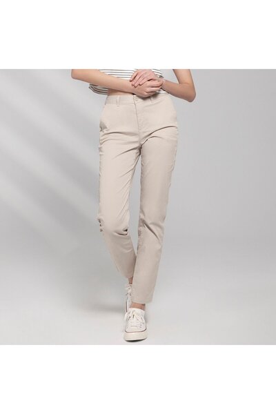 Giordano بنطلون نسائي عادي بخصر مرتفع