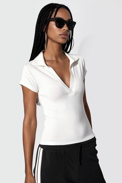Hiccup Busem Ribana Slim Fit Polo Blouse
