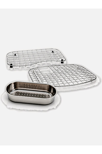 Royal Kitchen 304 Stainless Steel Kitchen Colander Set - 3 Pieces Large and S...