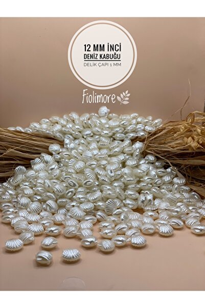 Fiolimore Mărgele de scoici de mare perlate (25 gr 52 bucăți) 12 mm Diametru ...