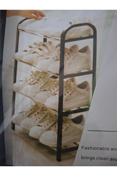metalocasnice Suport incaltaminte tip pantofar cu 4 rafturi depozitare, din m...