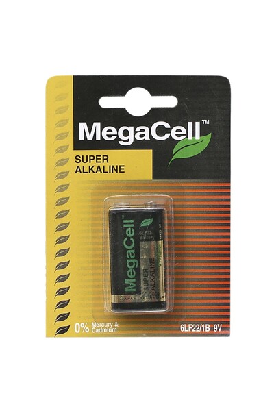 Megacell Αλκαλικές μπαταρίες 9V *