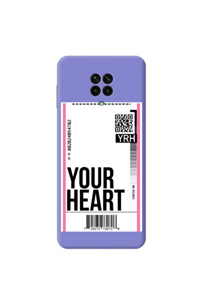 Other Xiaomi Redmi Note 9 Pro Your Heart YRH Purple Colored Silicone TPU Θήκη