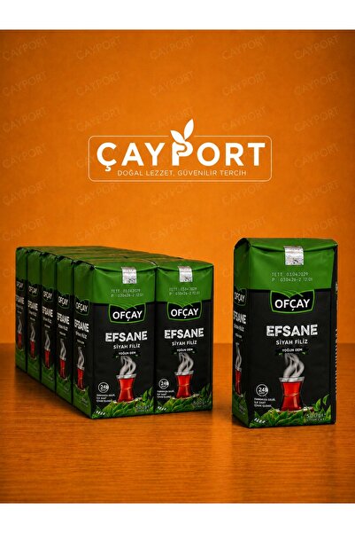 Ofçay Efsane Siyah Filiz Çay 500 Gr x 12 Adet (6 Kg Koli)