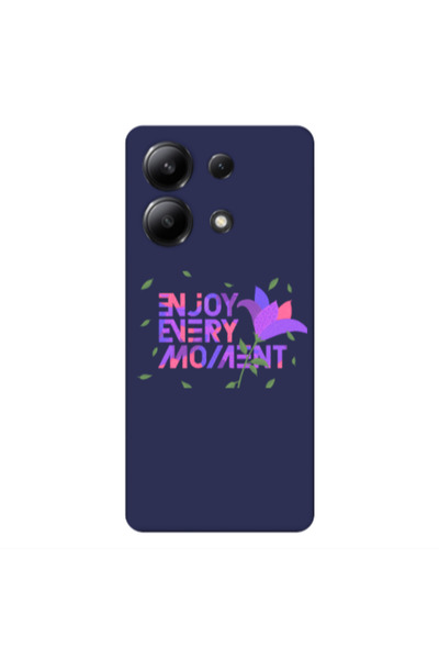 Other Xiaomi Redmi Note 13 4G Enjoy Every Moment Dark blue Colored Silicone T...