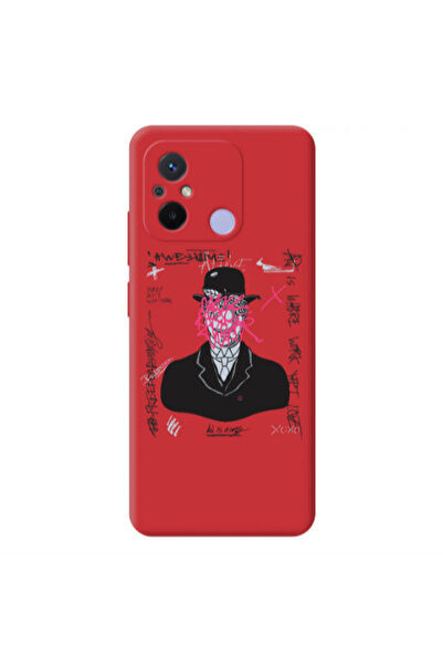 Other Xiaomi Redmi 12C Awes Red Colored Silicone TPU Θήκη