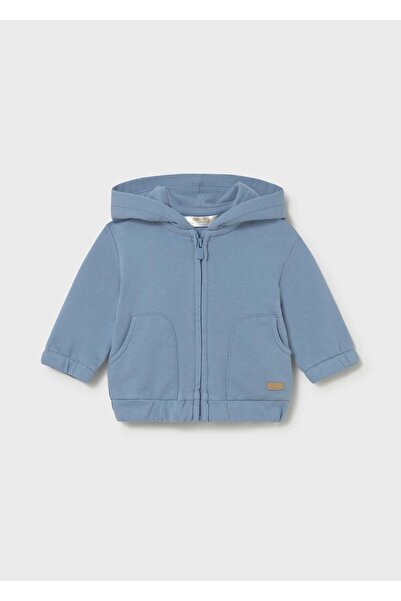 MAYORAL Newborn Baby Boy Zippered Cardigan Blue