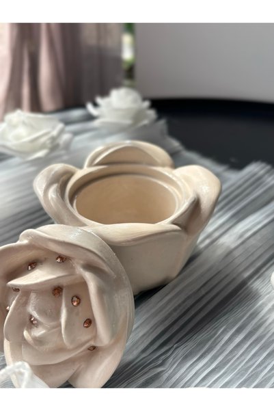 Dabris Decor Cutie Suport pentru bijuterii Rose Decor Handmade