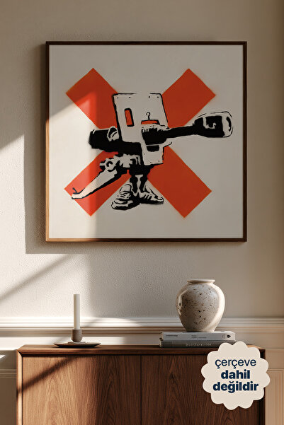 Persona Istanbul Banksy "Bad Meaning Good, 2002" - Sanat Posteri (Çerçevesiz)