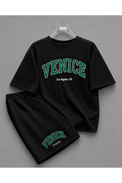 zeag Unisex Venice Printed Shorts and T-Shirt Set