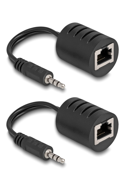 DELOCK audio extender 87858 3.5mm σε 3.5mm, μέσω καλωδίου RJ45, έως 50m