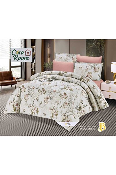 HD 6 Piece Summer Floral Jacquard Classic Soft Bed Sheet Set