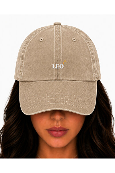 WeavedCo Leo Sign Embroidered Hat, Vintage Washed Baseball Cap (Leo Sign Embr...