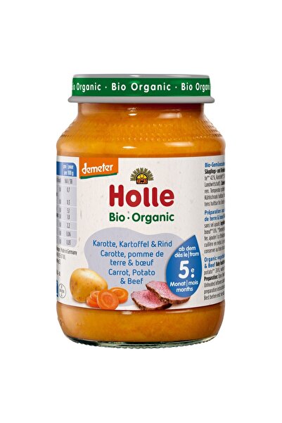 Holle Piure de morcovi cartofi si carne de vita fara gluten pentru copii 5 lu...