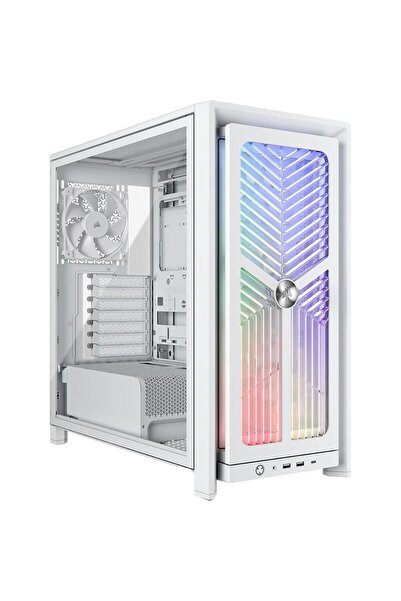 Corsair Carcasă Mid-Tower FRAME 4000X RS, 4 ventilatoare PWM RS120, Sticlă se...