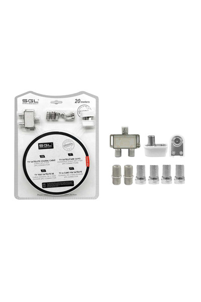 Tradesor Σετ σύνδεσης κεραίας τηλεόρασης - 7221-1 - 20m - 096728
