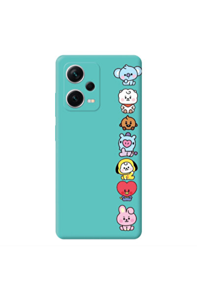 Other Xiaomi Poco X5 Lovely animals Turquoise Colored Silicone TPU Θήκη