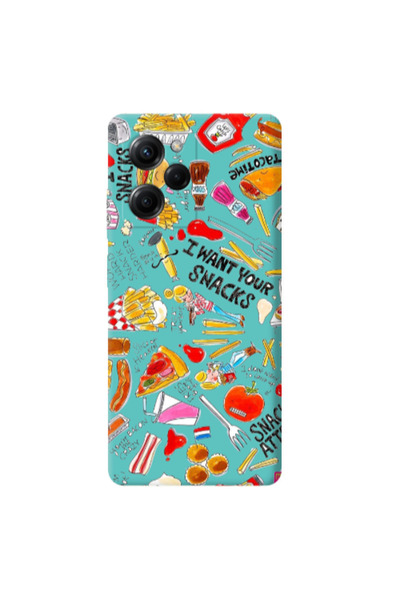 Other Xiaomi Poco X5 Pro Snack attack Turquoise Colored Silicone TPU Θήκη