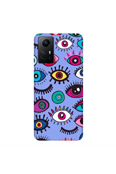 Other Xiaomi Redmi Note 12s Multiple eyes Light Purple Colored Silicone TPU Θήκη