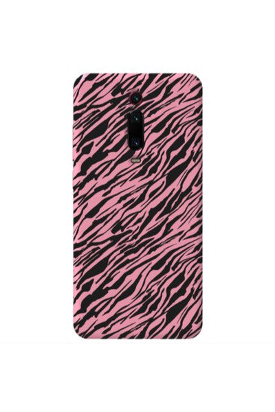 Other Xiaomi Mi 9T Pro Black zebra Pink Colored Silicone TPU Θήκη