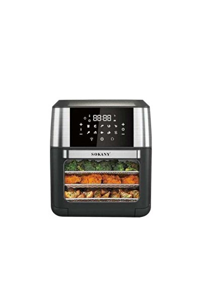 SOKANY 12L Digital Air Fryer 1800W – Multi-Function Airfryer Oven with Rotiss...
