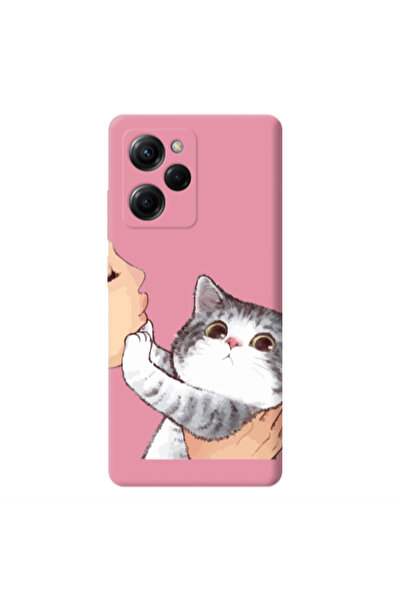 Other Xiaomi Poco X5 Pro No Kiss Pink Colored Silicone TPU Θήκη