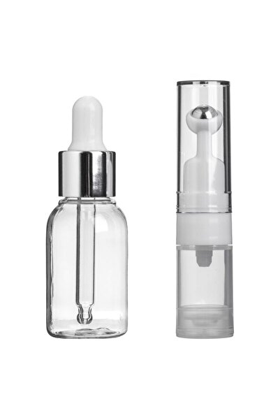 OEM Set Sticle transparente de călătorie Pipeta & Roller 25ml & 5ml - 2buc, p...