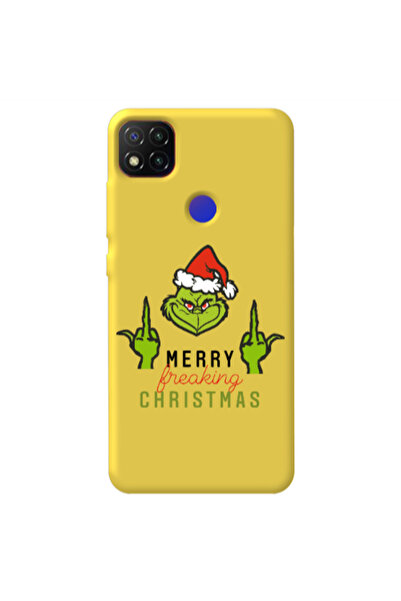 Other Xiaomi Redmi 9c Merry Christmas44 Yellow Colored Silicone TPU Θήκη