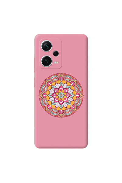 Other Xiaomi Poco X5 Mandala D103 Pink Colored Silicone TPU Θήκη