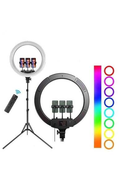 Generic LED Ring Light with Tripod Stand & Mini Tripod – Adjustable Dual Colo...