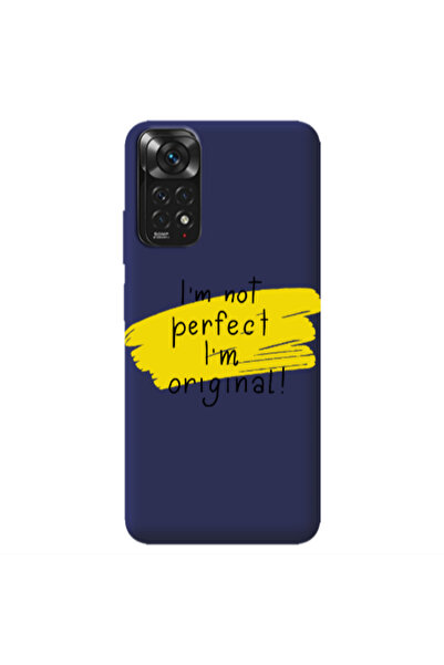 Other Xiaomi Redmi Note 11 4G I m not perfect Dark blue Colored Silicone TPU ...