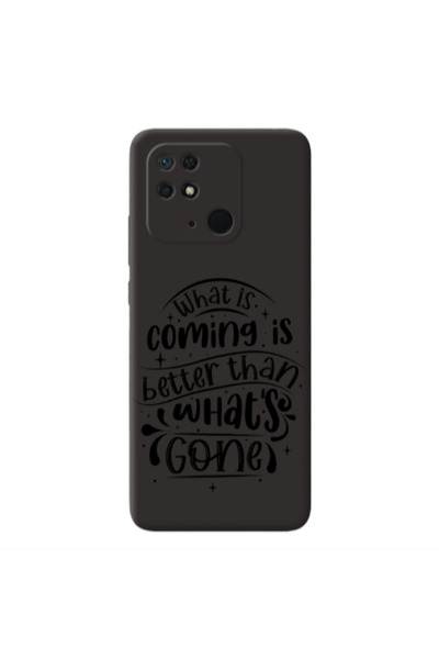 Other Xiaomi Redmi 10C What is coming Black Colored Silicone TPU Θήκη