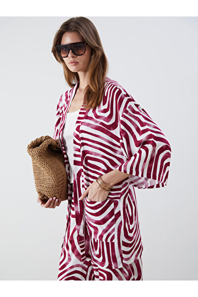 LC Waikiki Kimono de damă supradimensionat cu guler șal