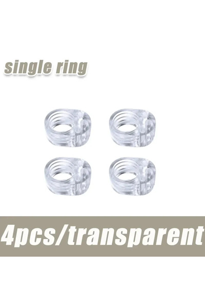 choice2 4pc-Single ring Door Stop Doorstop Baby Safety Supplies Transparent S...