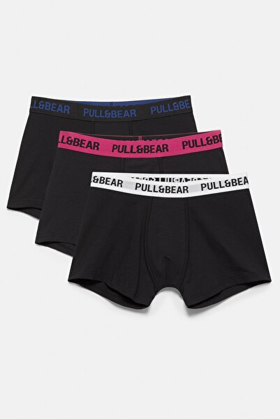 Pull & Bear 3'lü boxer seti