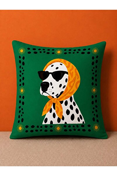 PİKKO HOME Madame Pati̇ Digitally Printed Polyester Kirlent Cover (Kr)