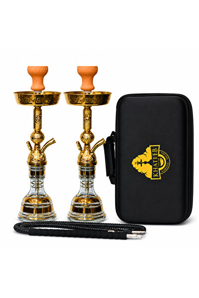 khateeb Luxury Brass Hookah Set 55cm A806