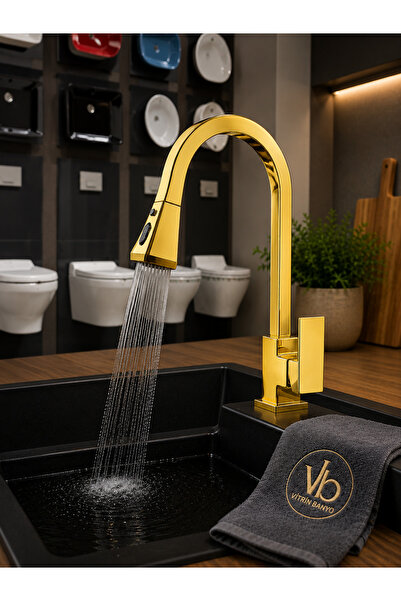 vb vitrinbanyo Spiral Square Armature Spiral Faucet Extending System Kitchen ...