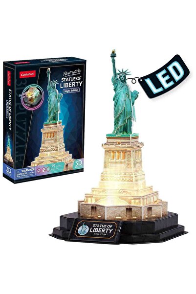 Cubic Fun Marile Arhitecturi ale lumii Puzzle 3D Statuia Libertatii editie lu...
