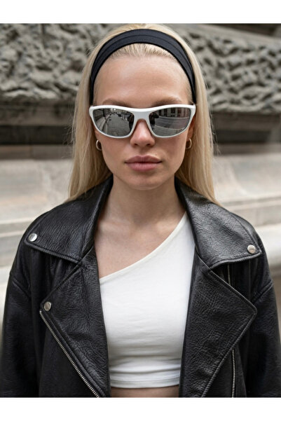 Chunky Frame Silver Mirror Y2K Mirrored Unisex Ultra Light Sunglasses with Uv400 Filter
