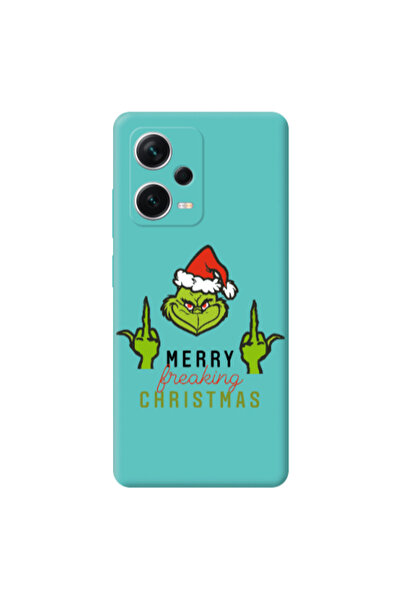Other Xiaomi Poco X5 Merry Christmas44 Turquoise Colored Silicone TPU Θήκη