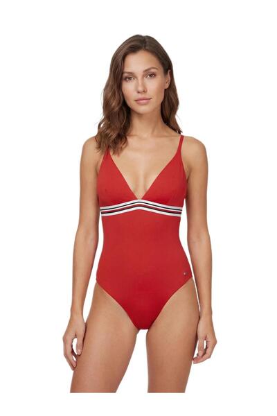 Tommy Hilfiger Kadın Turuncu Mayo UW0UW06357