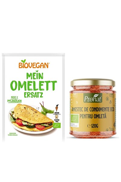 Biovegan Pachet Bio pentru Omletă Vegană: Alternativă la Omletă 43 g + Ameste...